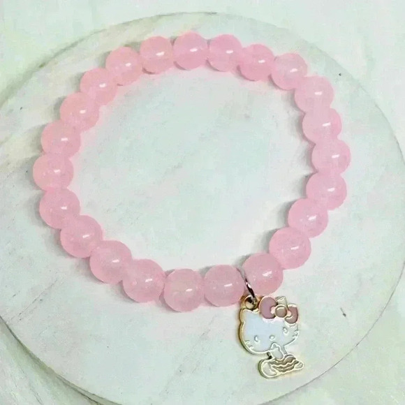 Hello Kitty Pink Beaded Bracelet - Picture 5 of 6